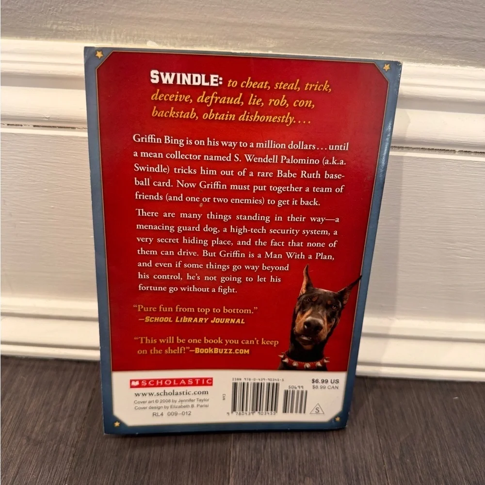 Swindle by Gordon Korman Dog Paperback Book Boys Kids